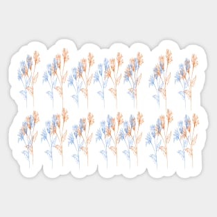 Flowering Weed Blue Sticker